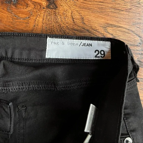 Rag & Bone size 29 Black skinny jeans EUC - Picture 9 of 13